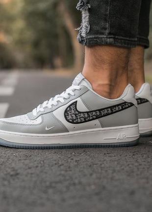 Мужские кроссовки nike air force 1 x dior7 фото