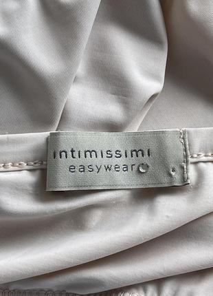 Intimissimi easywear пеньюар ночна сорочка піжама домашня сукня плаття бежеве кремове з мереживом3 фото