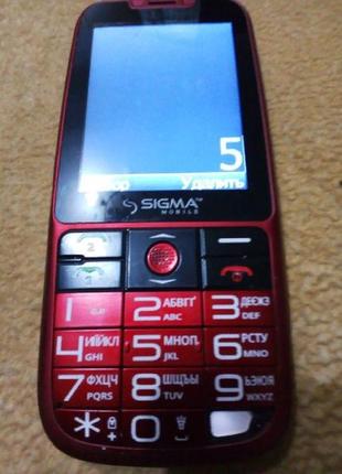 Мобільний телефон sigma mobile comfort 50 elegance red