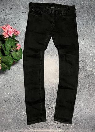 Черные брюки джинсы emporio armani jeans (оригинал)2 фото