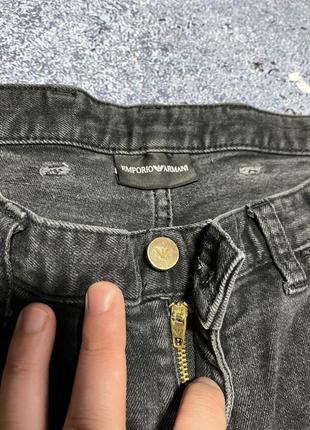 Черные брюки джинсы emporio armani jeans (оригинал)8 фото