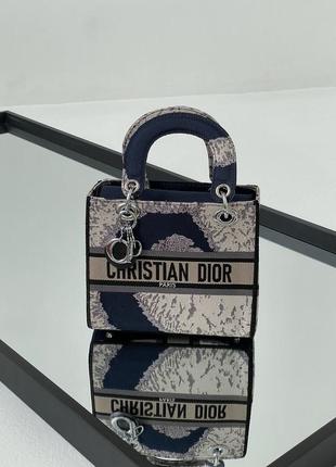 👜 christian dior lady d-lite blue4 фото