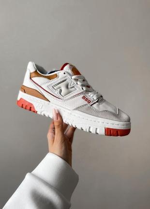 Чоловічі кросівки new balance 550 white orange знижка sale | smb