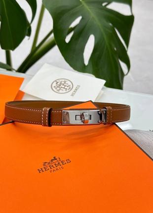 Ремень hermes kelly серебряная фурнитура люкс качество