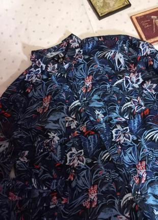 H&m сорочка чоловіча гавайка рубашка летняя экстравагантная яркая легкая2 фото