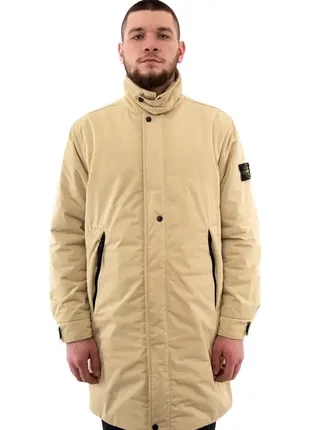 Пальто stone island 70726 giaccone coat beige 791570726 v00911 фото