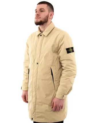 Пальто stone island 70726 giaccone coat beige 791570726 v00912 фото