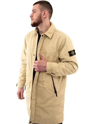 Пальто stone island 70726 giaccone coat beige 791570726 v00915 фото