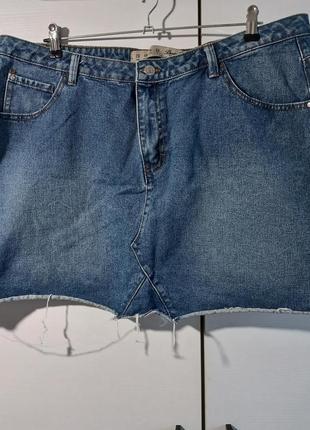 Джинсовая мини юбка2 фото