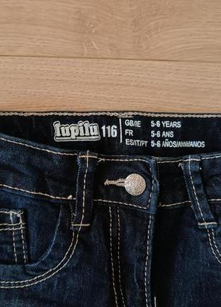 Качественные джинсовые брюки для девочки lupilu / детские джинсы3 фото