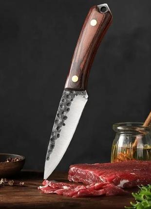 Нож кухонный с чехлом. прочная кованая нержавеющая сталь 5cr15mov.8 фото