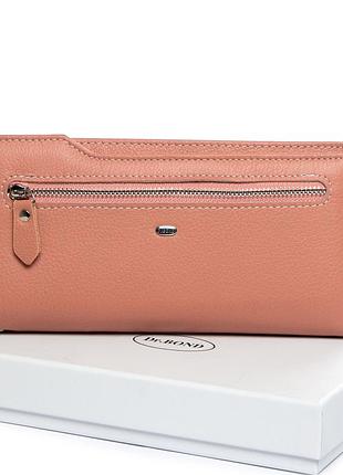 Гаманець шкіряний жіночий classic dr. bond wmb-2m pink