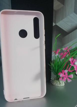 Силиконовый чехол для huawei p20 lite / 20i / 10i / 9s / psmart plus 2019 пудрового цвета2 фото