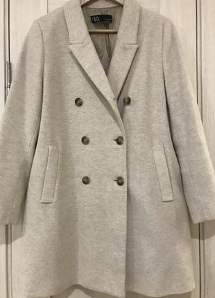 Zara элегантное весеннее пальто1 фото