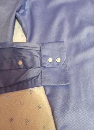 Шикарная рубашка мужская сорочка чоловіча классика класична блакитна5 фото