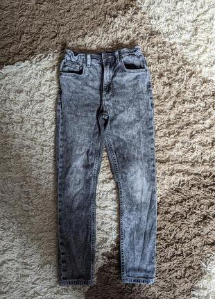 Крутезні джинси сіро чорного кольору, варьонки, 9 років1 фото
