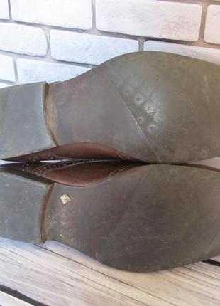 Кожаные туфли броги topman 5