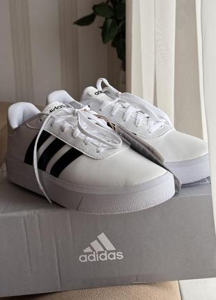 Adidas court platform кроссовки женские кожаные1 фото