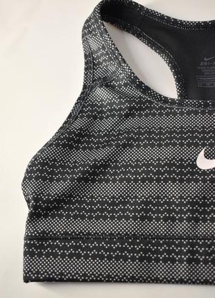 Чорно-білий спортивний топ xs nike dri-fit4 фото