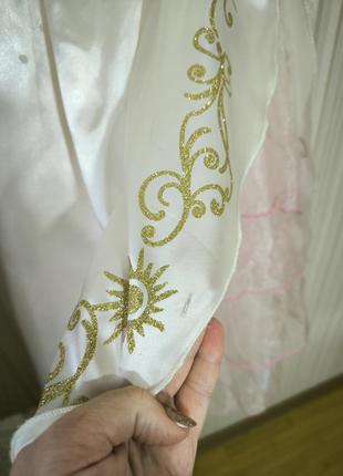 Карнавальное платье рапунцель принцесса десней свадебного костюма4 фото