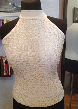 Шикарный гольф - американка с бисерным декором, р. 46-48