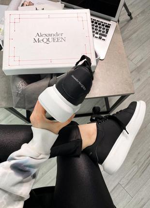 Alexander mcqueen sneaker black white 🆕 купить кроссовки наложенный платёж4 фото