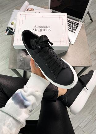 Alexander mcqueen sneaker black white 🆕 купить кроссовки наложенный платёж2 фото