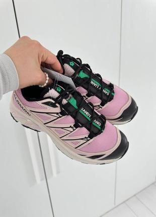 Женские кроссовки salomon xt-6 cradle pink4 фото