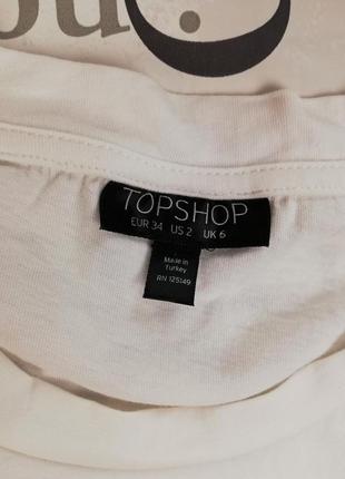 Брендовая стильная удлиненная футболка со шнуровкой topshop 100% коттон7 фото