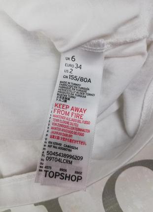 Брендовая стильная удлиненная футболка со шнуровкой topshop 100% коттон8 фото