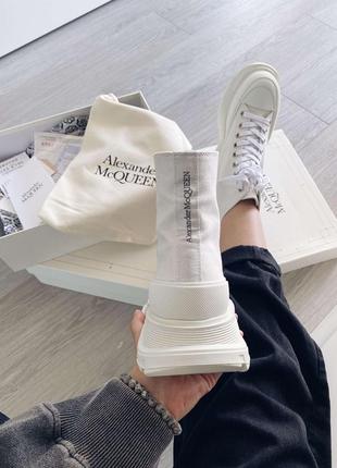 Кеды alexander mcqueen tread slick white  🆕 купить наложенный платёж4 фото