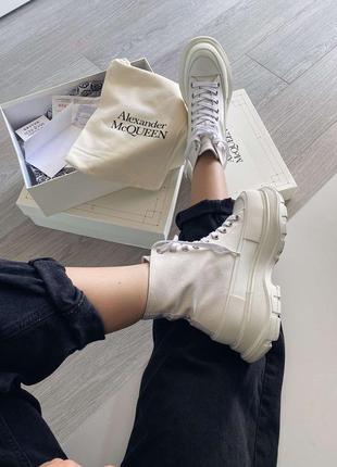 Кеди alexander mcqueen tread slick white 🆕 купити накладений платіж7 фото