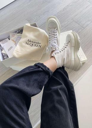 Кеди alexander mcqueen tread slick white 🆕 купити накладений платіж5 фото