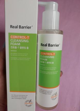 Real barrier - пінка для вмивання - control-t cleansing foam - 190ml1 фото