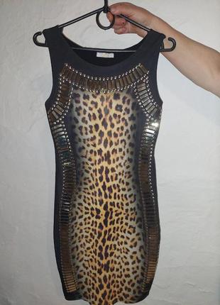 Сукня леопардова 42-441 фото
