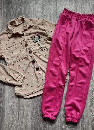 Костюм на девушку рубашка + брюки