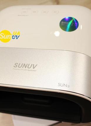 Sunuv3 48вт smart nail lamp 2.0 sun3 гібридна уф лампа лід сушка6 фото