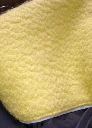 Новое пальто reserved шерстяное пальто шеость wool blend лимонное7 фото