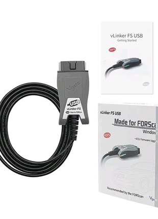 Діагностичний сканер obd2 vgate vlinker fs forscan