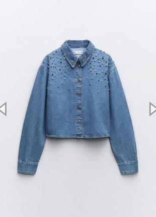 Сорочка джинсова zara