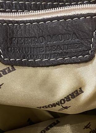 Італійська шкіряна сумка великого розміру. ferromoda5 фото