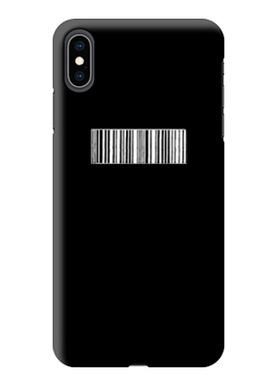 Чохол «штрихкод» для iphone xs max силіконовий