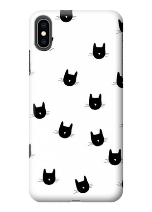 Чохол «чб коти» для iphone xs max силіконовий