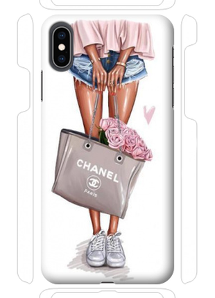 Чохол «сумка chanel» для iphone xs max силіконовий