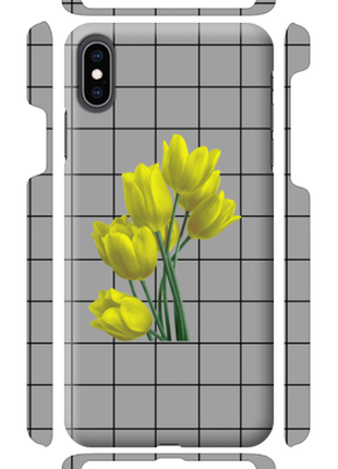 Чохол «жовті тюльпани» для iphone xs max силіконовий