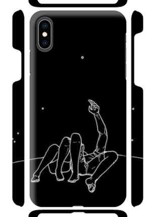 Чохол «нічні розмови» для iphone xs max силіконовий