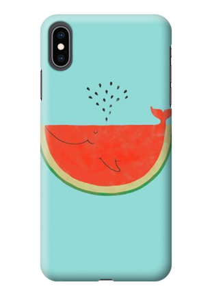 Чохол «арбусний кит» для iphone xs max силіконовий