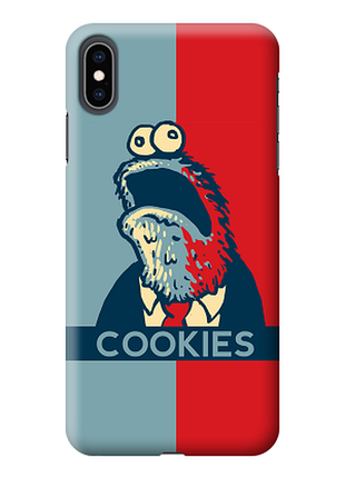 Чохол «соокіеѕ» для iphone xs max силіконовий