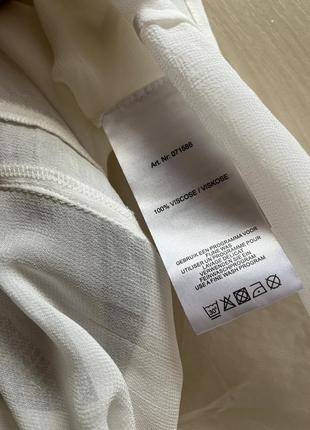 Блуза віскоза натуральна вишивка шифонова літня сорочка вільний крій3 фото