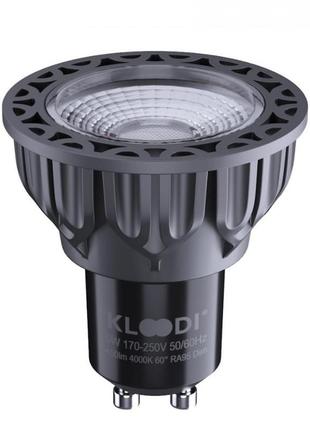 Светодиодная лампа gu10 5w cob 4000к 450lm dim kloodi